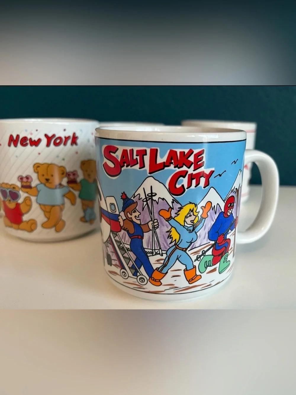 Vintage 80’s Mugs Kids Retro 1980s Host International 5 total